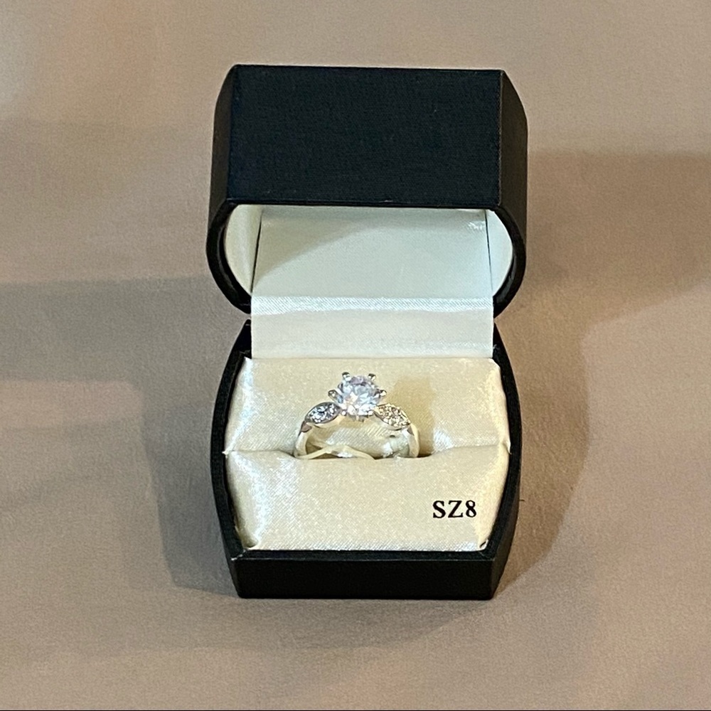 Vacation Ring Silver & Glass